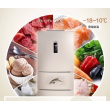【新品】美的（Midea）冰箱三门 小型家用 无霜变频冰箱 三门冰箱 BCD-252WTPM(E)