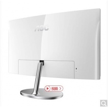 AOC C27V1QD 27英寸 1700R中心曲率 FHD高清 窄边框 中国节能产品认证 曲面显示器（HDMI+DP接口）