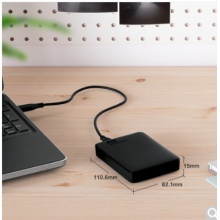 西部数据（WD） Elements 新元素系列 2.5英寸 USB3.0 移动硬盘 2TB（WDBUZG0020BBK）