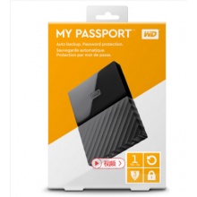 西部数据（WD）My Passport 1TB 2.5英寸 经典黑 移动硬盘 WDBYNN0010BBK