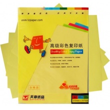 天章 (TANGO) 金彩天章A4 浅黄色彩色复印纸 80g 100张/包 单包装