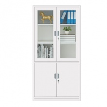玻璃四门文件柜